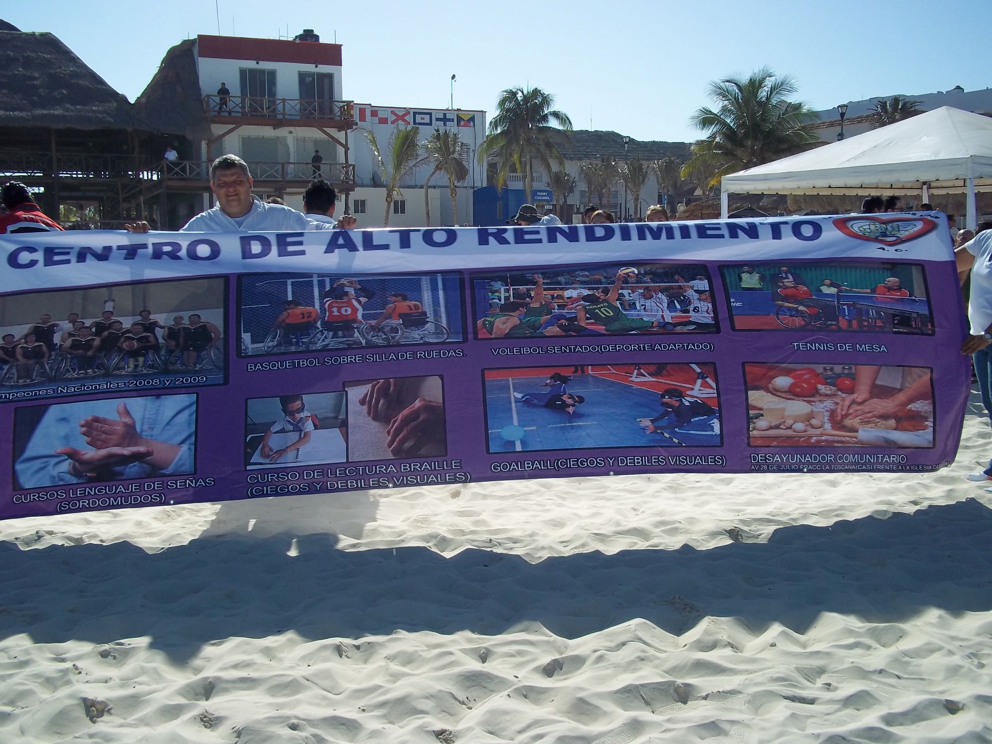Accessible beach Playa del Carmen CRIM banner