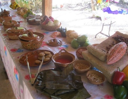 Lunch buffet in Chacchoben